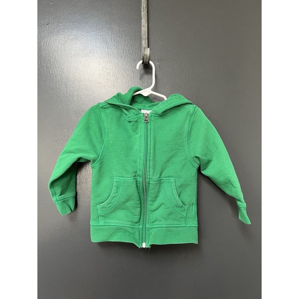 Hanna Andersson Green Zip Up Hoodie Size 3 Unisex